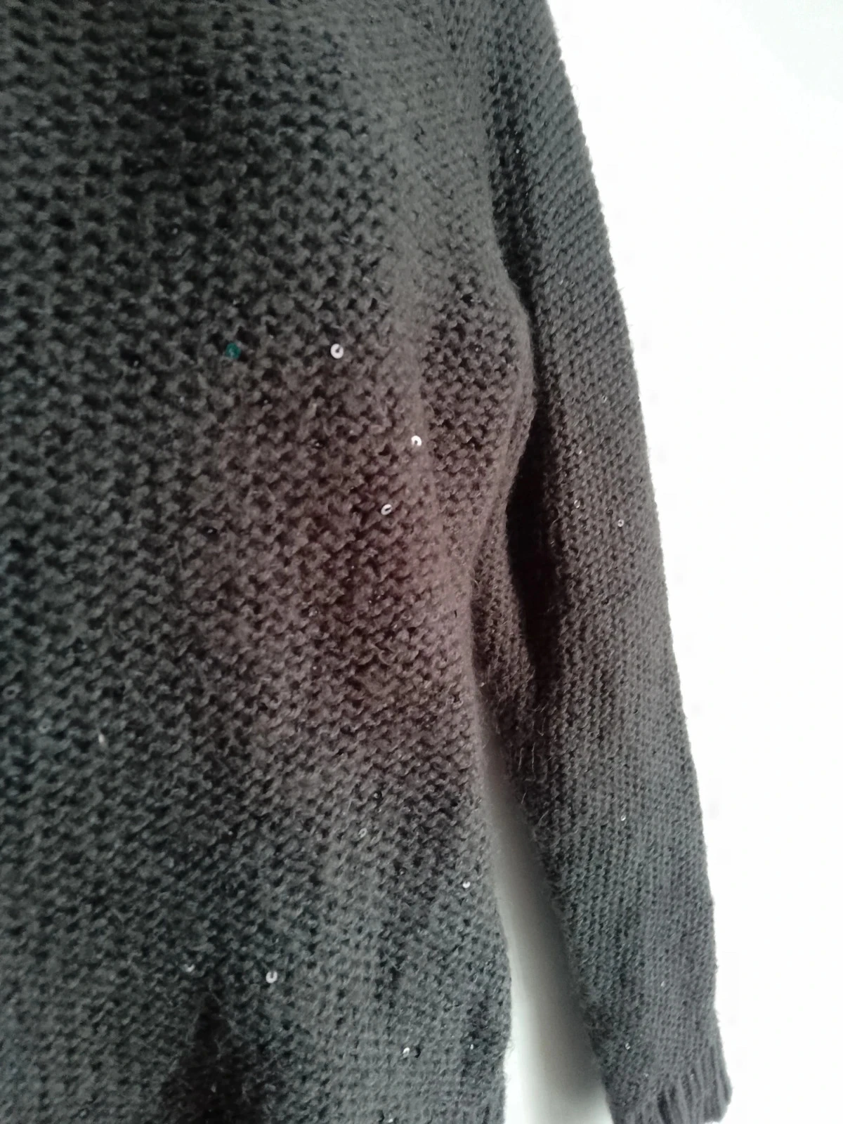Suéter bohemio gris con lentejuelas talla M 38 – photo 3